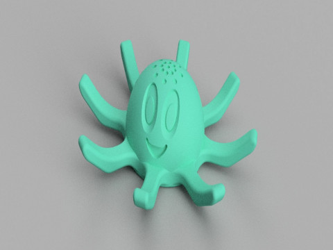 octopus TOY FOR KIDS 3D print model 3Dプリントモデル
