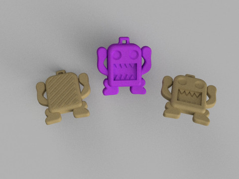 3D action figure keychain toy robot model 3D print model 3Dプリントモデル
