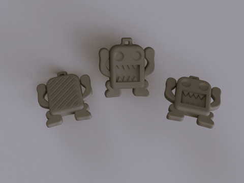 3D action figure keychain toy robot model 3D print model 3Dプリントモデル