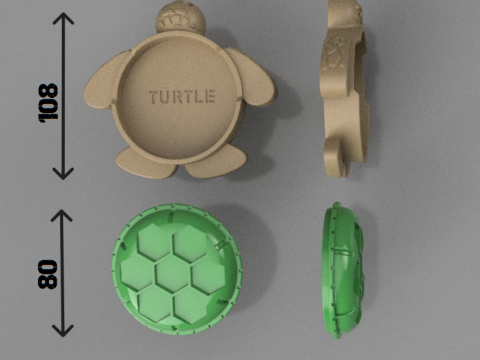MAGIC TURTLE TOY-CASKET FOR KIDS 3D print model Modelo de Impressão 3D
