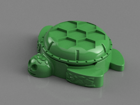 MAGIC TURTLE TOY-CASKET FOR KIDS 3D print model Modelo de Impressão 3D