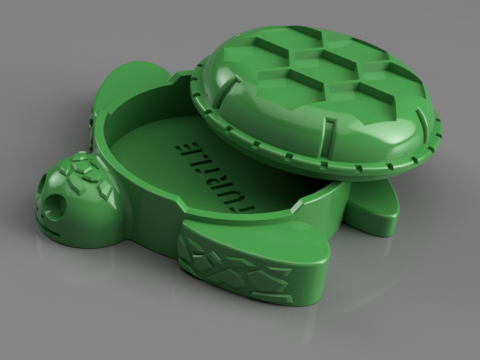 MAGIC TURTLE TOY-CASKET FOR KIDS 3D print model Modelo de Impressão 3D
