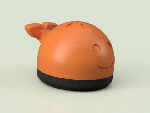 Baby Whale Bath Toys Box for Kids 3D 3D print model Model do druku 3D