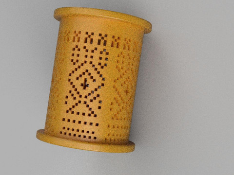 Embroidery PENCIL HOLDERS 3D print model Model Cetak 3D