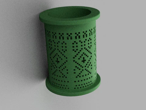 Embroidery PENCIL HOLDERS 3D print model 3D Print Model