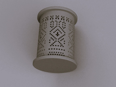 Embroidery PENCIL HOLDERS 3D print model Model Cetak 3D