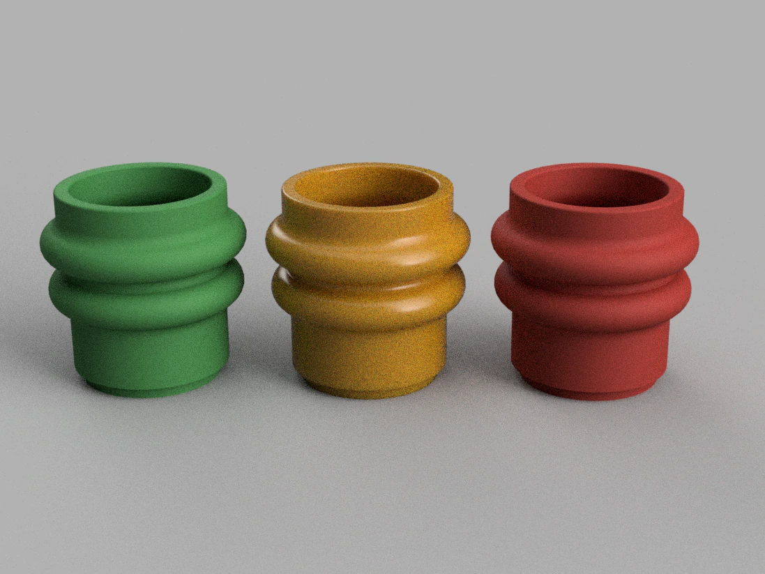 3D MINI PLANTER VASE 3D print model 3D Print Model .c4d .max .obj .3ds .fbx .stl .blend 