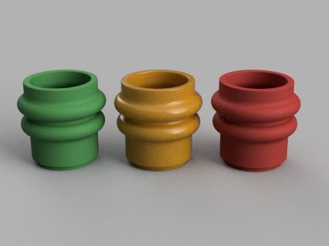 3D MINI PLANTER VASE 3D print model Modelo de impresión 3D