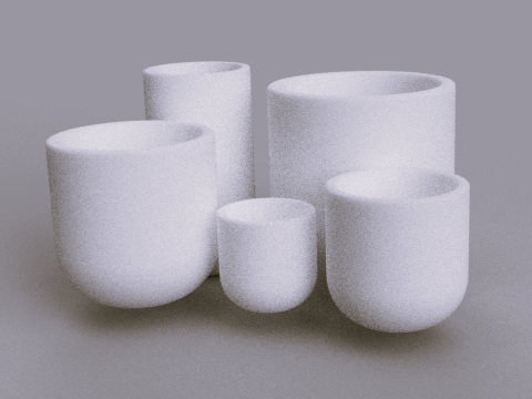 3D SET MINI IndoorOutdoor Planters model 3D print model 3D Принт Модель