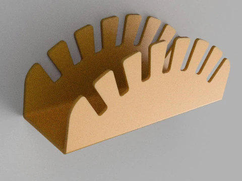 Organizador de chap&eacute;us para 7 bon&eacute;s de beisebol Porta-chap&eacute;us para prateleira de arm&aacute;rio 3D Modelo de impress&atilde;o 3D Modelo de Impressão 3D