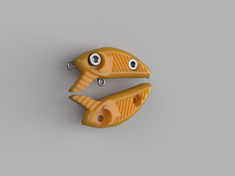TOPWATER FISHING LURE WOBBLER 3D Принт Модель