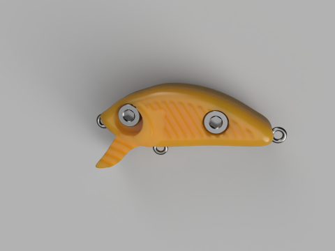 TOPWATER FISHING LURE WOBBLER 3D Принт Модель