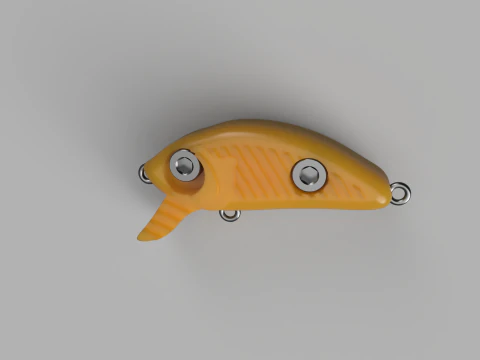 トップウォーターフィッシングルアーワブラー 3Dプリントモデル