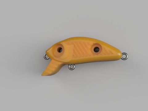 TOPWATER FISHING LURE WOBBLER 3D Принт Модель