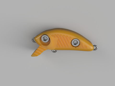 TOPWATER FISHING LURE WOBBLER 3D Принт Модель