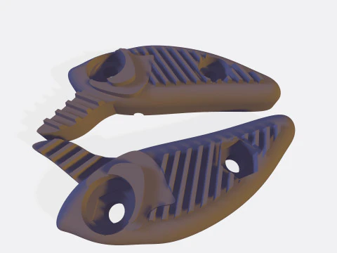 トップウォーターフィッシングルアーワブラー 3Dプリントモデル