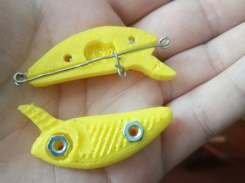 TOPWATER FISHING LURE WOBBLER 3D Принт Модель