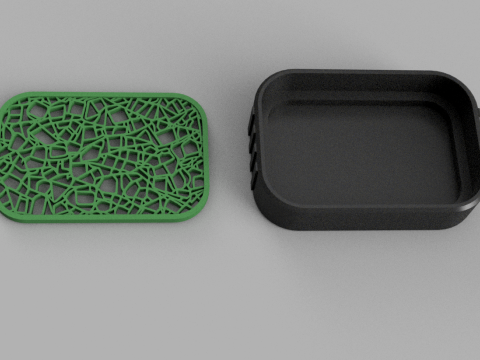 Soap Dish - Draining Soap Holder - Bathroom Accessories - Modern - Shower Soap Dish - Sponge Holder 3Dプリントモデル