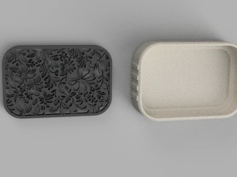 肥皂盒 - 排水肥皂架 - 浴室配件 - 现代 - 淋浴肥皂盒 - 海绵架 3D 打印模型