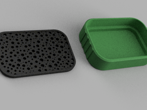 Soap Dish - Draining Soap Holder - Bathroom Accessories - Modern - Shower Soap Dish - Sponge Holder 3D Print Model