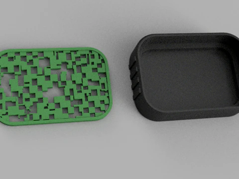 Soap Dish - Draining Soap Holder - Bathroom Accessories - Modern - Shower Soap Dish - Sponge Holder 3D Print Model