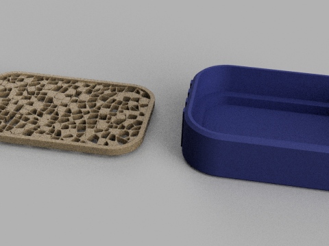 Soap Dish - Draining Soap Holder - Bathroom Accessories - Modern - Shower Soap Dish - Sponge Holder 3D-Druckmodell