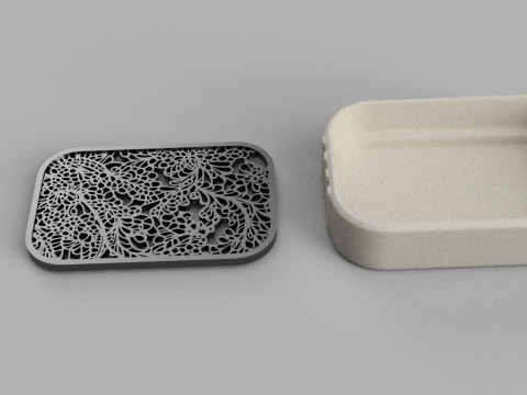 Soap Dish - Draining Soap Holder - Bathroom Accessories - Modern - Shower Soap Dish - Sponge Holder 3D-Druckmodell