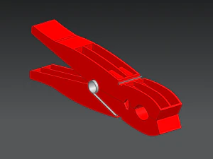 Pinza para la ropa Modelo 3D