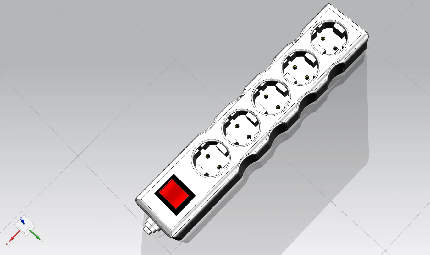 Outlet Power 3D Model .c4d .max .obj .3ds .fbx .stl .blend