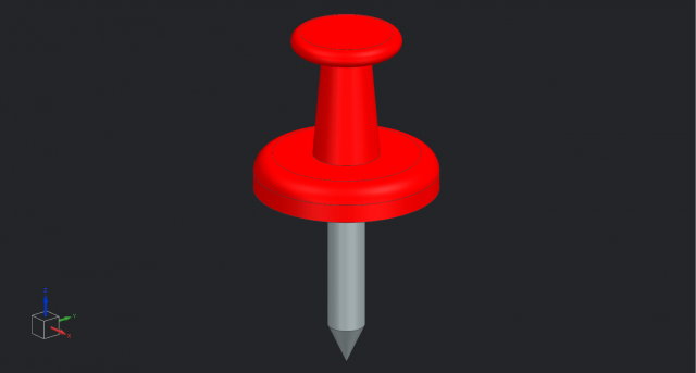 Red Pin 3D Model .c4d .max .obj .3ds .fbx .stl .blend 
