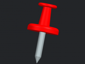 Red Pin 3D Model