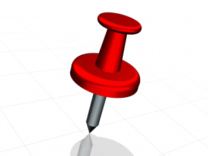 Red Pin 3D Model