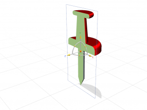 Red Pin 3D Model