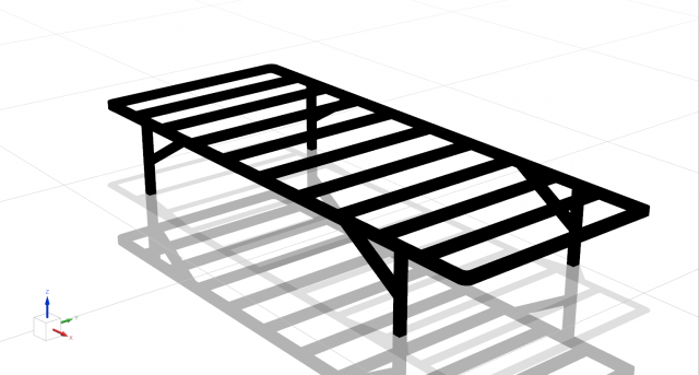Metal Bed Modelo 3D .c4d .max .obj .3ds .fbx .stl .blend 