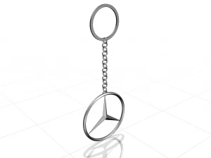Mercedes Benz Key Chain Logo 3D Model