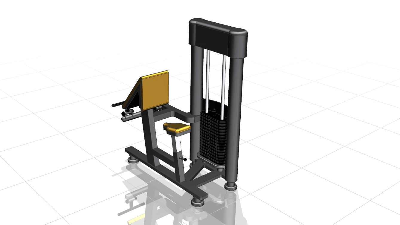 Gym Machine 3D Model .c4d .max .obj .3ds .fbx .stl .blend 