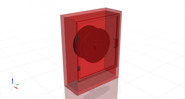Fire Cabinet 3D Model .c4d .max .obj .3ds .fbx .stl .blend 