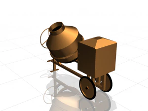 Concrete Mixer 3D Model