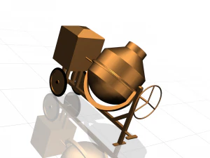 Concrete Mixer 3D Model