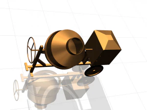 Concrete Mixer 3D Model