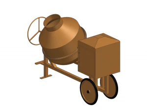 Concrete Mixer 3D Model
