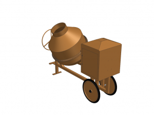 Concrete Mixer 3Dモデル