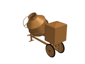 Concrete Mixer 3D Model