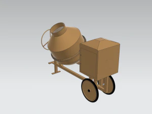 Concrete Mixer 3D Model