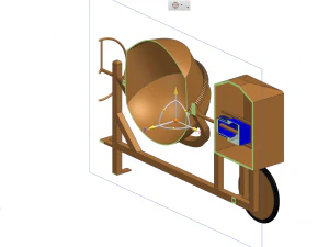 Concrete Mixer 3D Model
