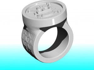 RING - ONEPIECE - LUFFY FLAG - GOMU GOMU NO MI 3D Print Model