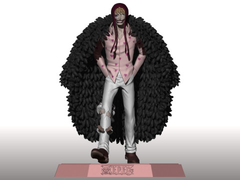 DONQUIXOTE ROSINANTE - CORAZON - KID LAW - ONEPIECE Modelo de impresión 3D
