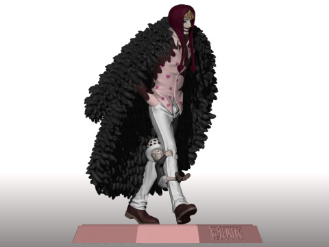 DONQUIXOTE ROSINANTE - CORAZON - KID LAW - ONEPIECE Modelo de impresión 3D