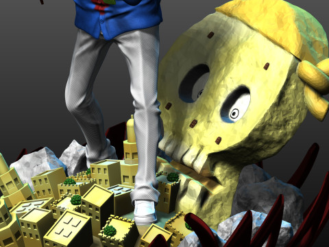 Monkey D Garp - One piece - Fanart Model do druku 3D