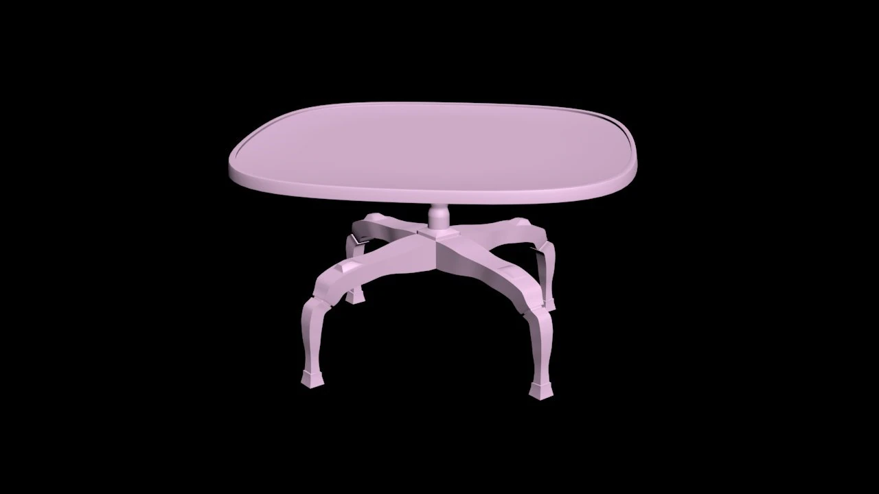 Table 3D Model .c4d .max .obj .3ds .fbx .stl .blend 
